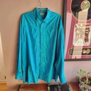 Reel Legends Mariner Men Size XL Vented Long Sleeve Outdoor Fishing Hiking Shirt